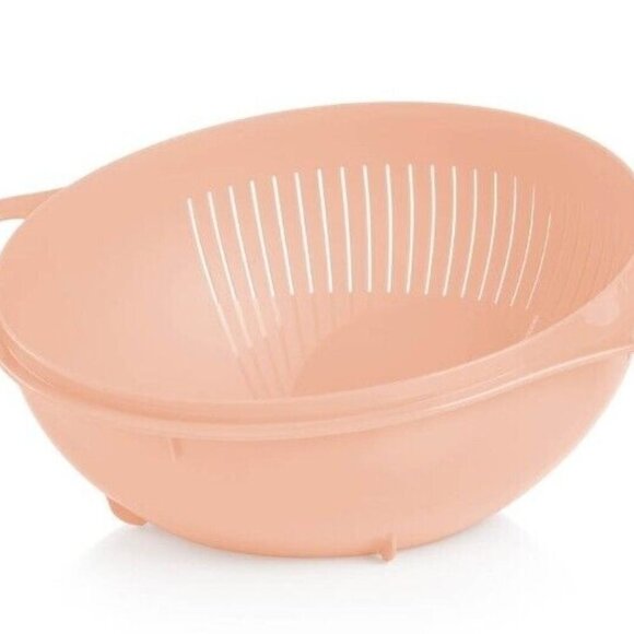 NEW Tupperware Thatsa Colander | Juicy Peach - Picture 3 of 6